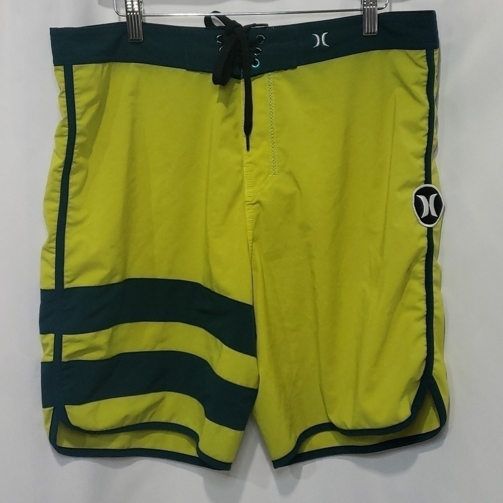 FREE with Purchase HURLEY Neon Board Shorts Drawstring Stripes